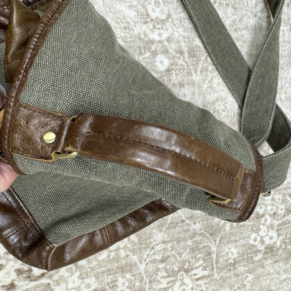Carraig Donn Ireland Leather /Canvas Front Flap Messenger Shoulder Crossbody Bag - Picture 12 of 15
